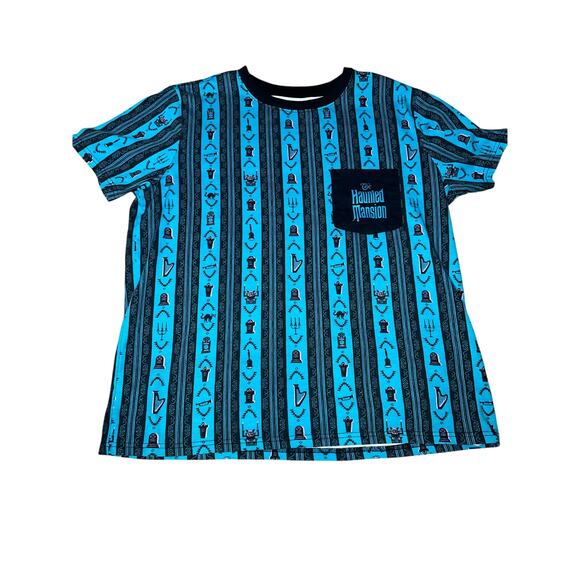 Disney's Haunted Mansion wallpaper all over print t shirt adult size large - Picture 1 of 6